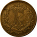 Moneta, Danimarca, Frederik VII, Skilling Rigsmont, 1863, BB, Bronzo, KM:763