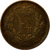 Coin, Denmark, Frederik VII, 1/2 Skilling Rigsmont, 1857, AU(55-58), Bronze