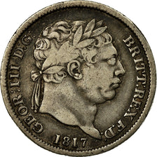 Coin, Great Britain, George III, Shilling, 1817, VF(30-35), Silver, KM:666