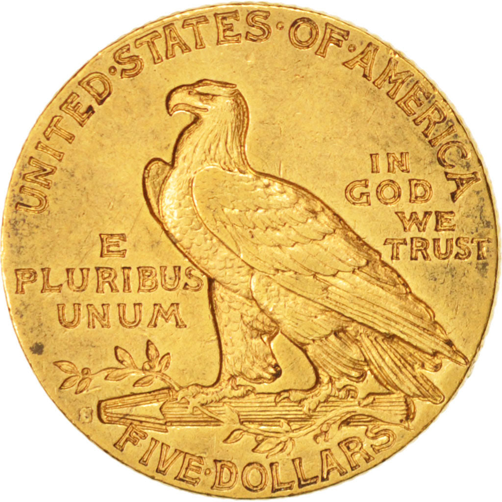 United States, Indian Head, $5, Half Eagle, 1911, San Francisco, KM:129