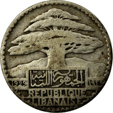 Coin, Lebanon, 10 Piastres, 1929, VF(20-25), Silver, KM:6, Lecompte:33