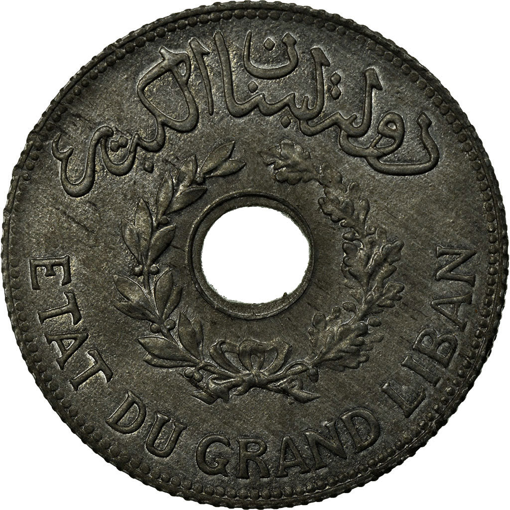 Coin, Lebanon, Piastre, 1940, Paris, MS(63), Zinc, KM:3a, Lecompte:16