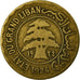 Moneta, Libano, 5 Piastres, 1924, Paris, MB, Alluminio-bronzo, KM:2, Lecompte:24