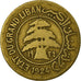 Coin, Lebanon, 5 Piastres, 1924, Paris, VF(20-25), Aluminum-Bronze, KM:2