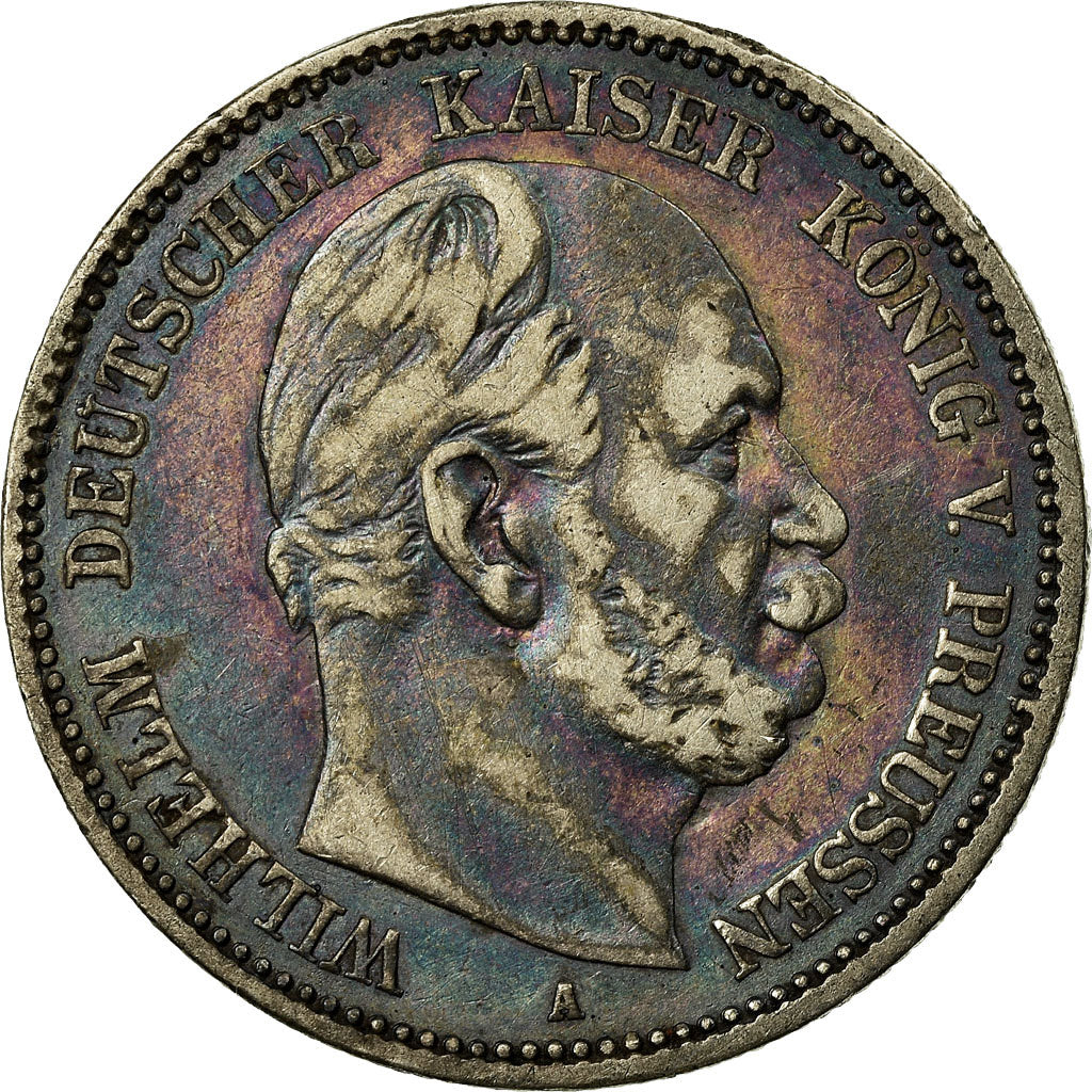 Coin, German States, PRUSSIA, Wilhelm I, 2 Mark, 1876, Berlin, EF(40-45)