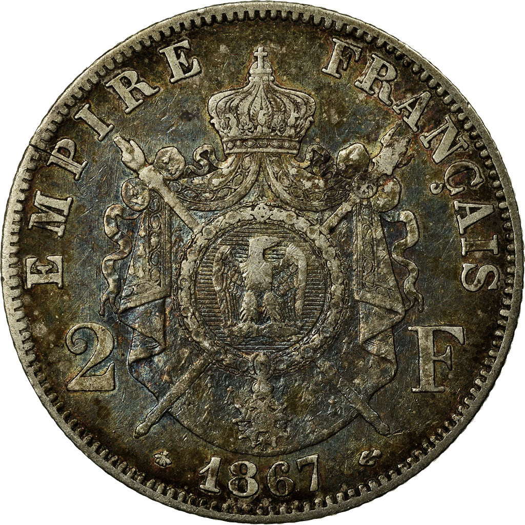 Münze, Frankreich, Napoleon III, Napoléon III, 2 Francs, 1867, Paris, SS