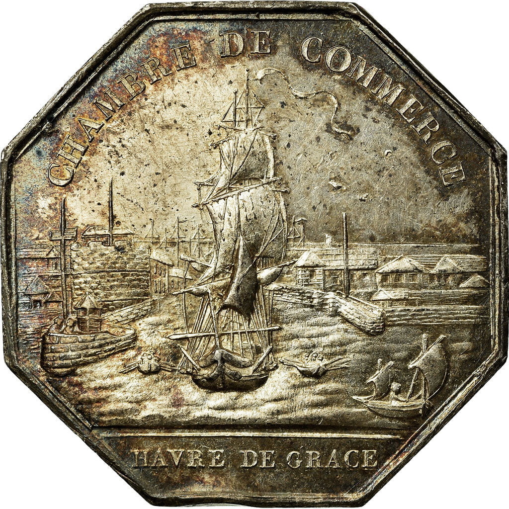 Francia, Token, Louis-Philippe, Chambre de Commerce du Havre, Tiolier, EBC