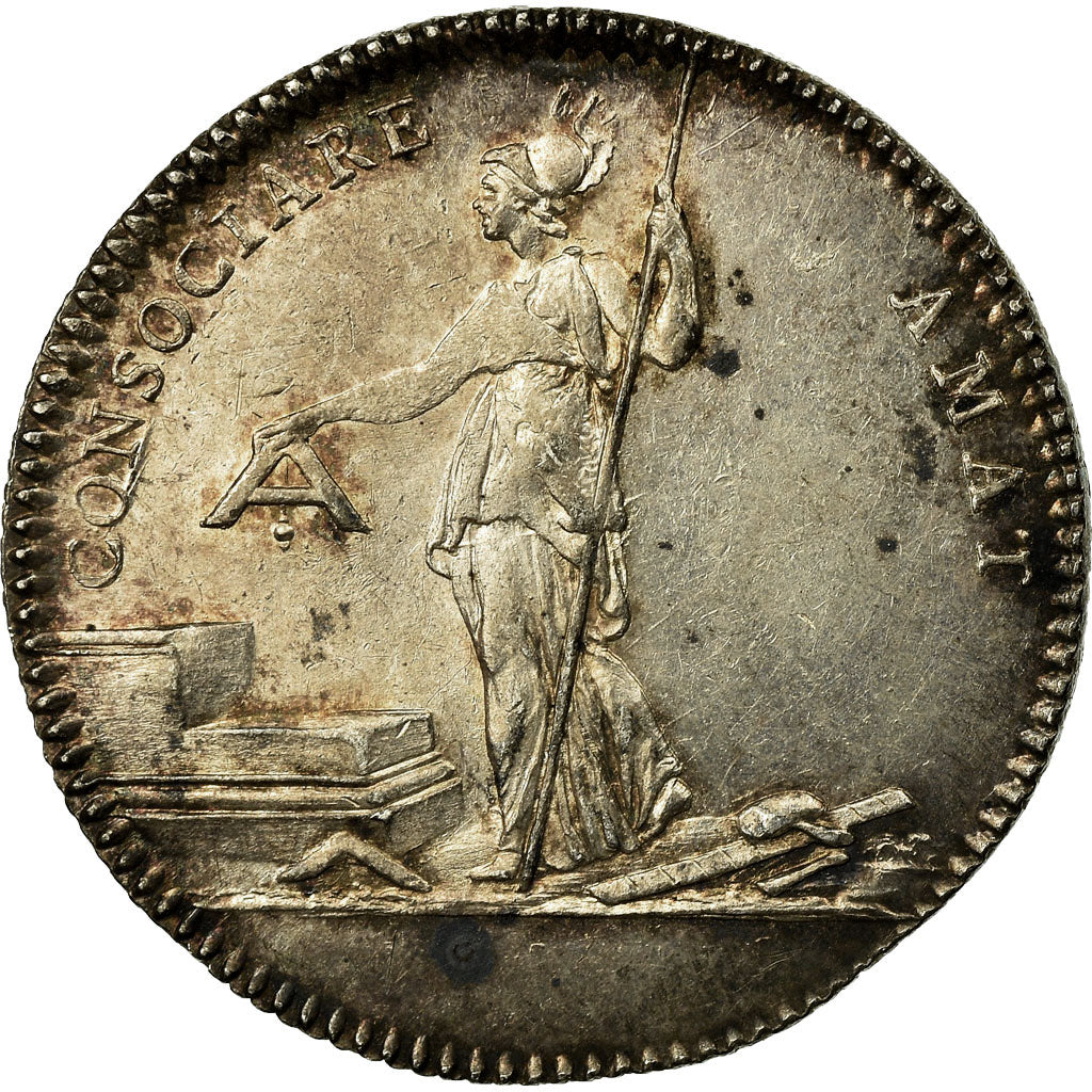 France, Token, Franc-Maçonnerie, Les Amis de la Liberté, Duvivier, AU(50-53)
