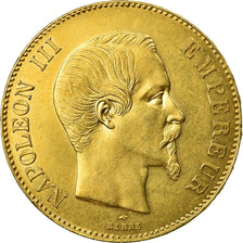 Moneda, Francia, Napoleon III, Napoléon III, 100 Francs, 1858, Paris, EBC, Oro