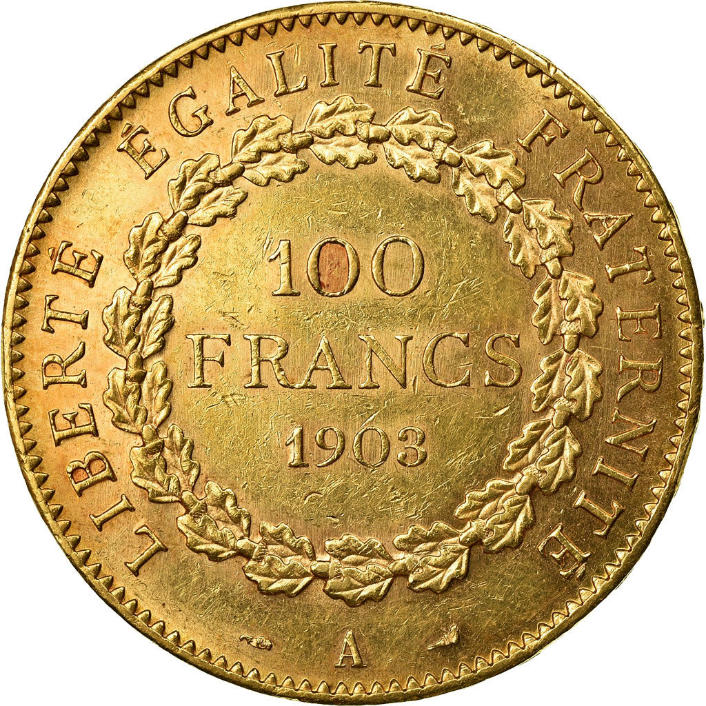 Coin, France, Génie, 100 Francs, 1903, Paris, EF(40-45), Gold, KM:832