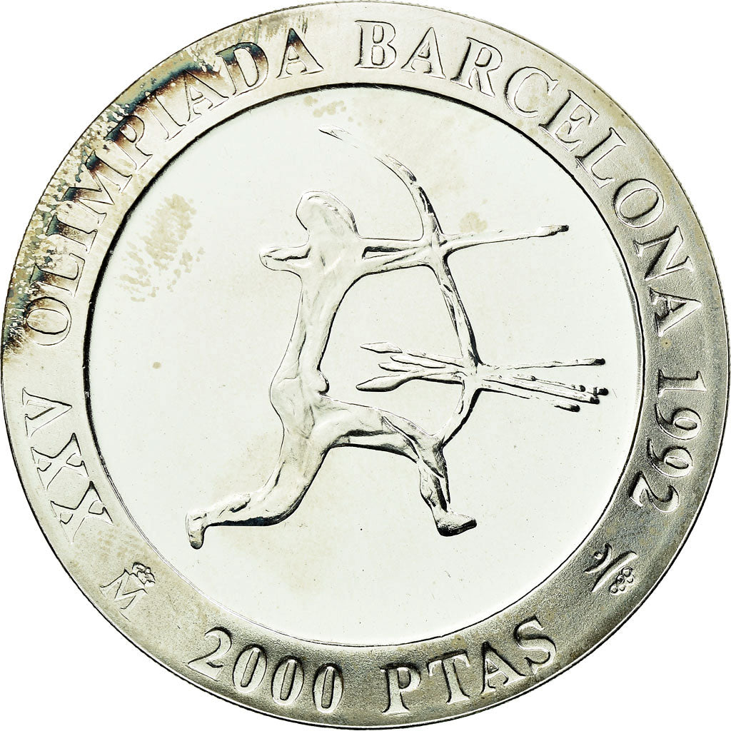 Coin, Spain, Juan Carlos I, Barcelona Olympics, 2000 Pesetas, 1990, Madrid