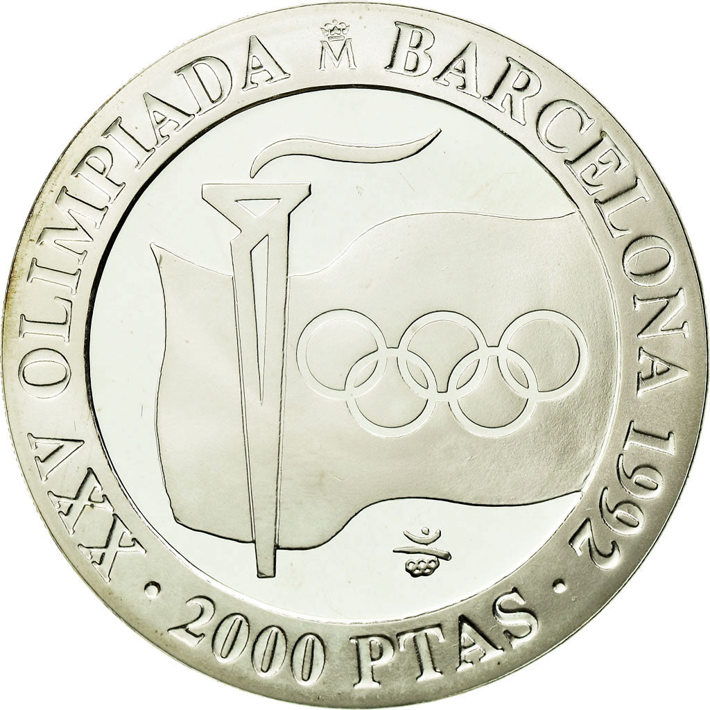 Coin, Spain, Juan Carlos I, Barcelona Olympics, 2000 Pesetas, 1991, Madrid