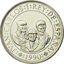 Coin, Spain, Juan Carlos I, Aztec, 2000 Pesetas, 1990, Madrid, MS(65-70)