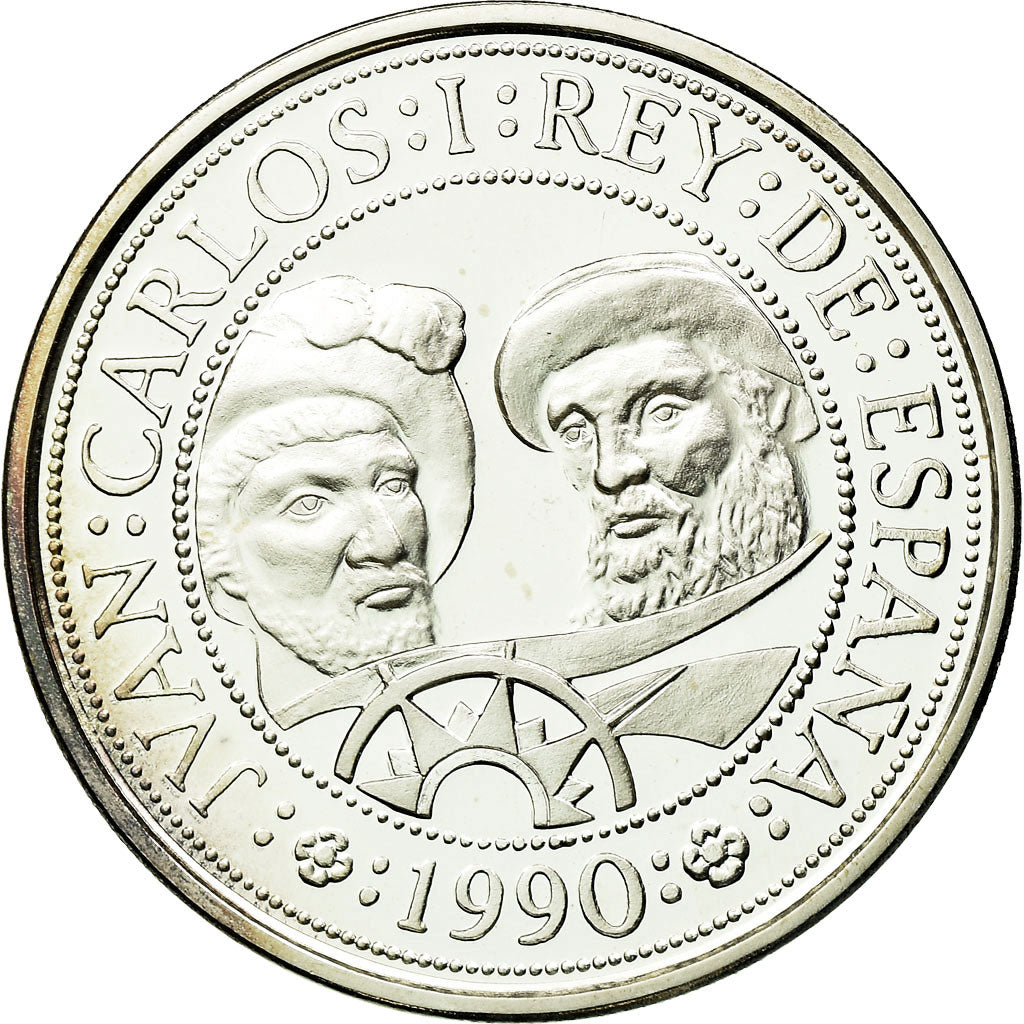 Moneda, España, Juan Carlos I, 1000 Pesetas, 1990, Madrid, FDC, Plata, KM:858