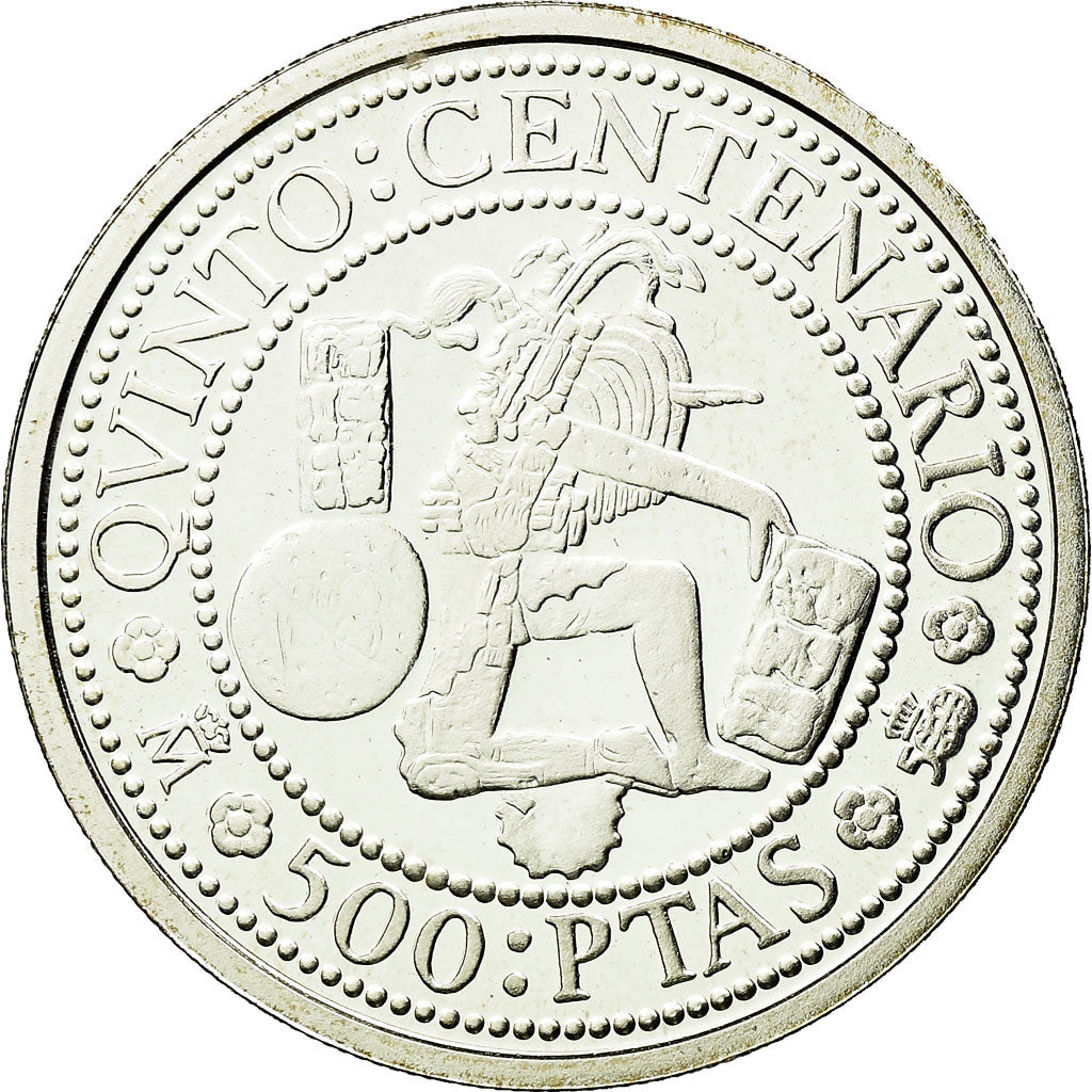Moneda, España, Juan Carlos I, 500 Pesetas, 1989, Madrid, FDC, Plata, KM:836