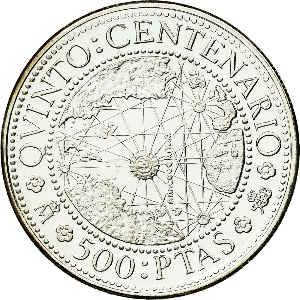 Moneda, España, Juan Carlos I, 500 Pesetas, 1990, Madrid, FDC, Plata, KM:857