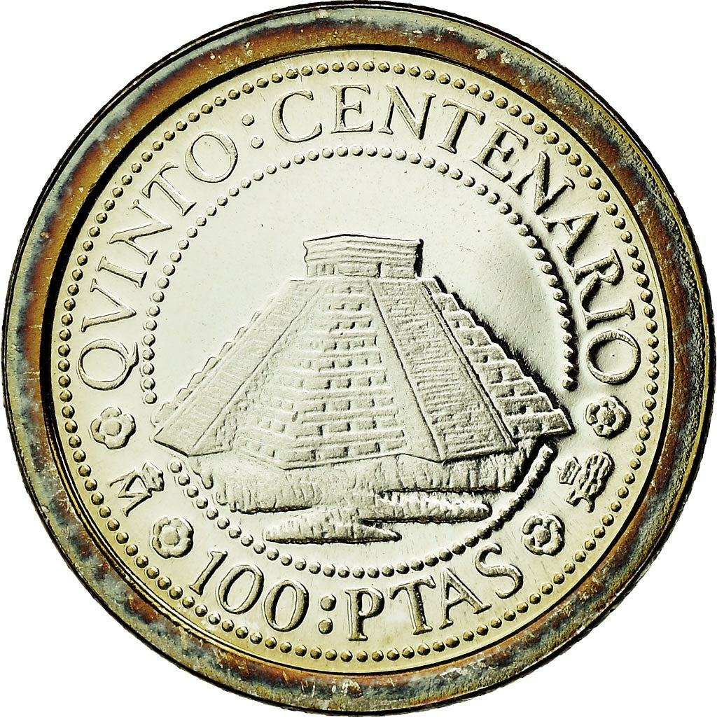 Moneda, España, Juan Carlos I, 100 Pesetas, 1989, Madrid, FDC, Plata, KM:834