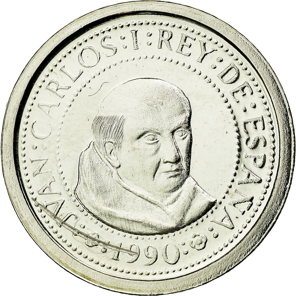 Moneda, España, Juan Carlos I, 100 Pesetas, 1990, Madrid, FDC, Plata, KM:854