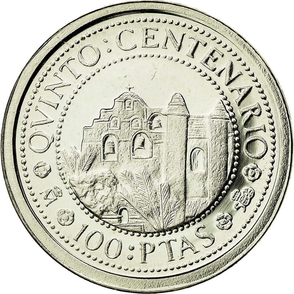 Moneda, España, Juan Carlos I, 100 Pesetas, 1990, Madrid, FDC, Plata, KM:854