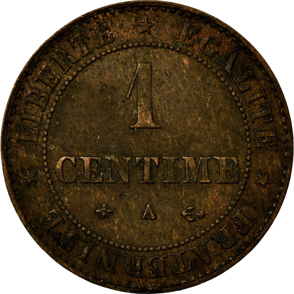 Coin, France, Cérès, Centime, 1878, Paris, EF(40-45), Bronze, KM:826.1