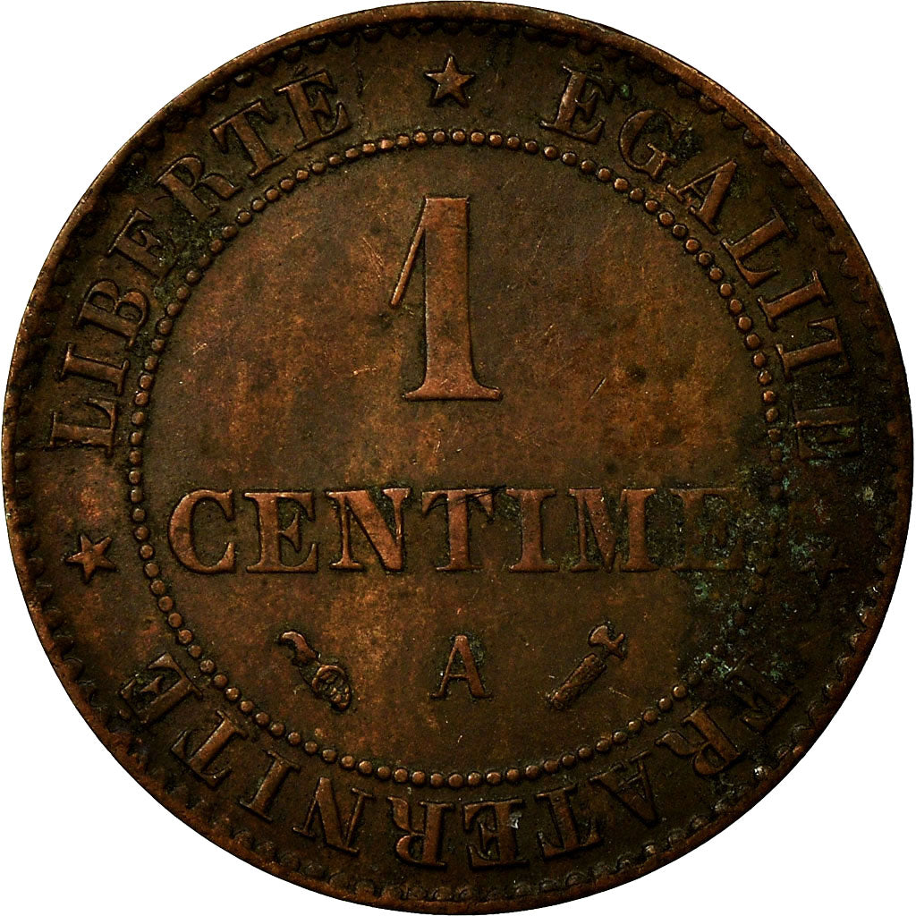 Moneda, Francia, Cérès, Centime, 1885, Paris, MBC+, Bronce, KM:826.1