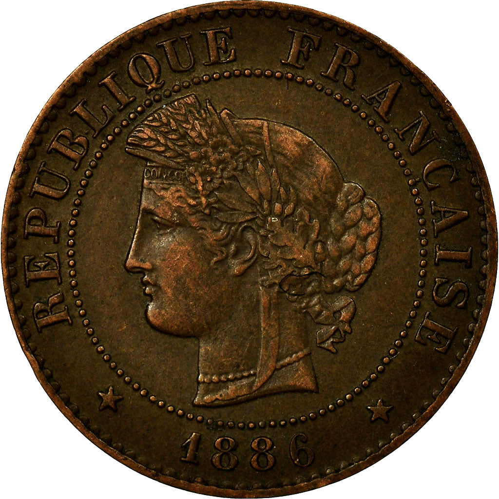 Moneda, Francia, Cérès, Centime, 1886, Paris, MBC+, Bronce, KM:826.1