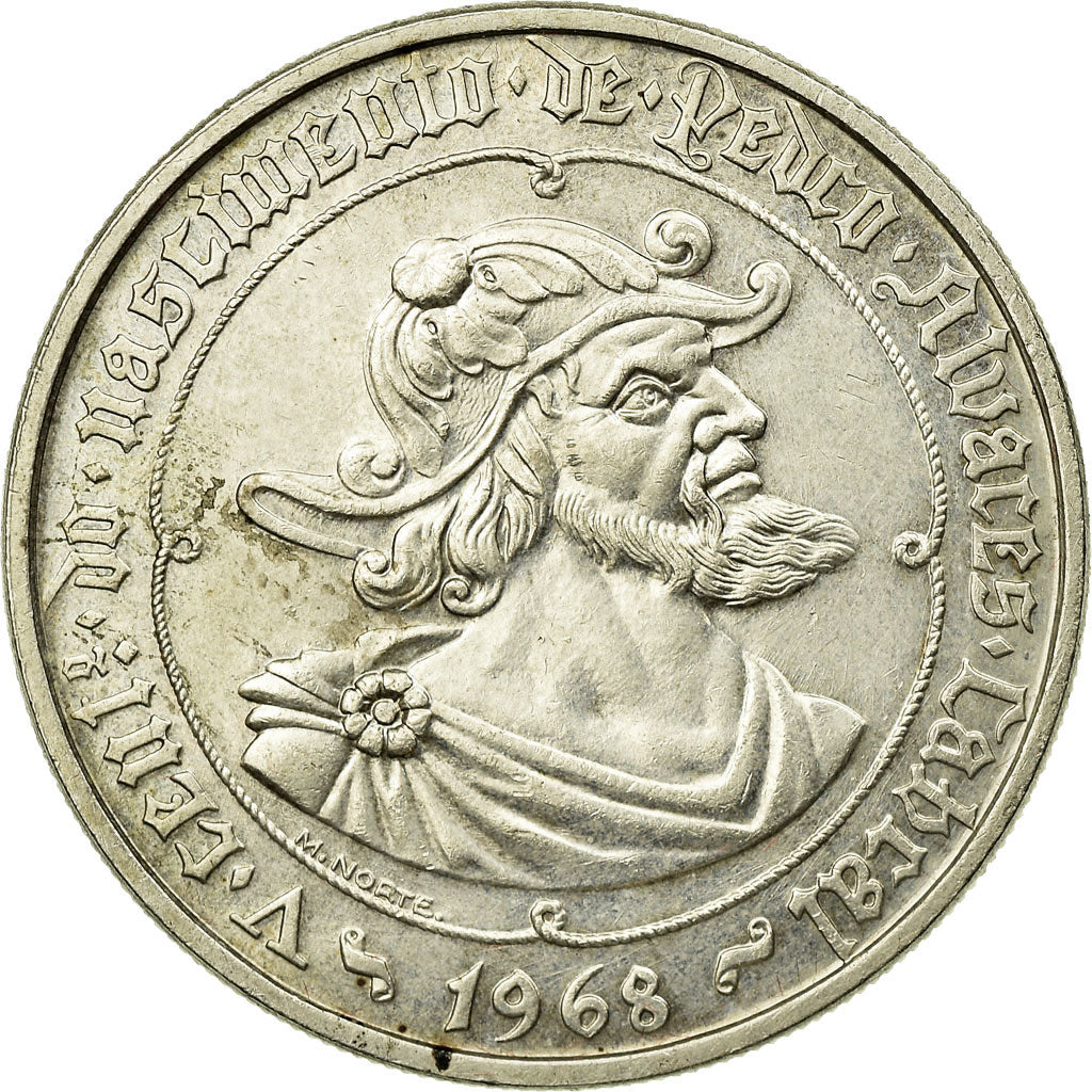 Coin, Portugal, 50 Escudos, 1968, MS(60-62), Silver, KM:593