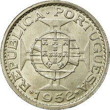 Moeda, Macau, 5 Patacas, 1952, MS(60-62), Prata, KM:5