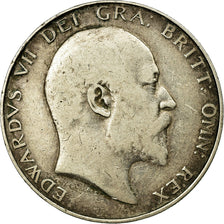 Coin, Great Britain, Edward VII, 1/2 Crown, 1910, VF(30-35), Silver, KM:802