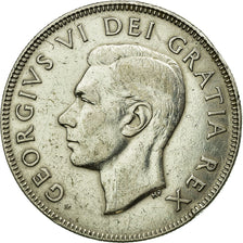 Munten, Canada, George VI, 50 Cents, 1952, Royal Canadian Mint, Ottawa, ZF+