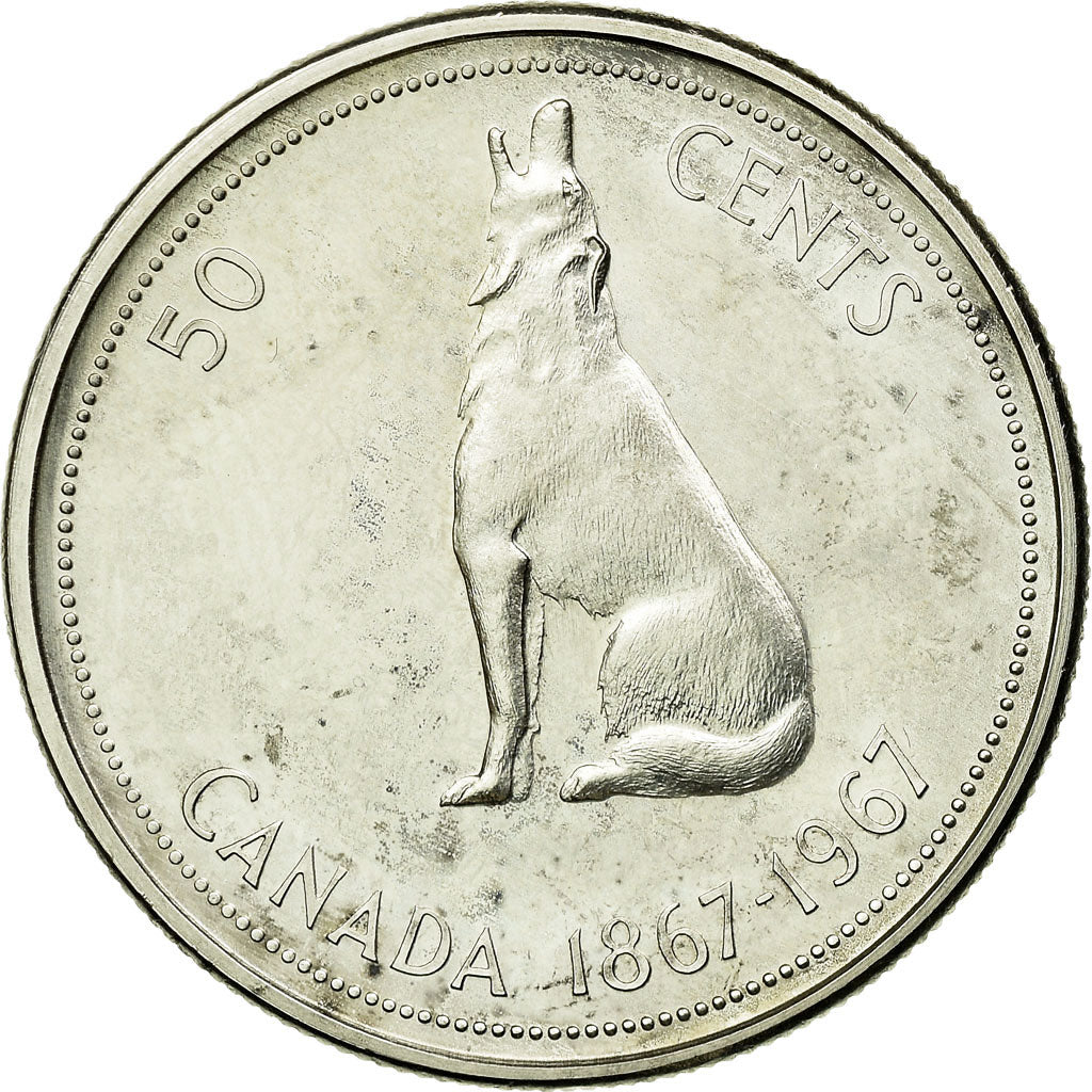 Coin, Canada, Elizabeth II, 50 Cents, 1967, Royal Canadian Mint, Ottawa, MS(63)