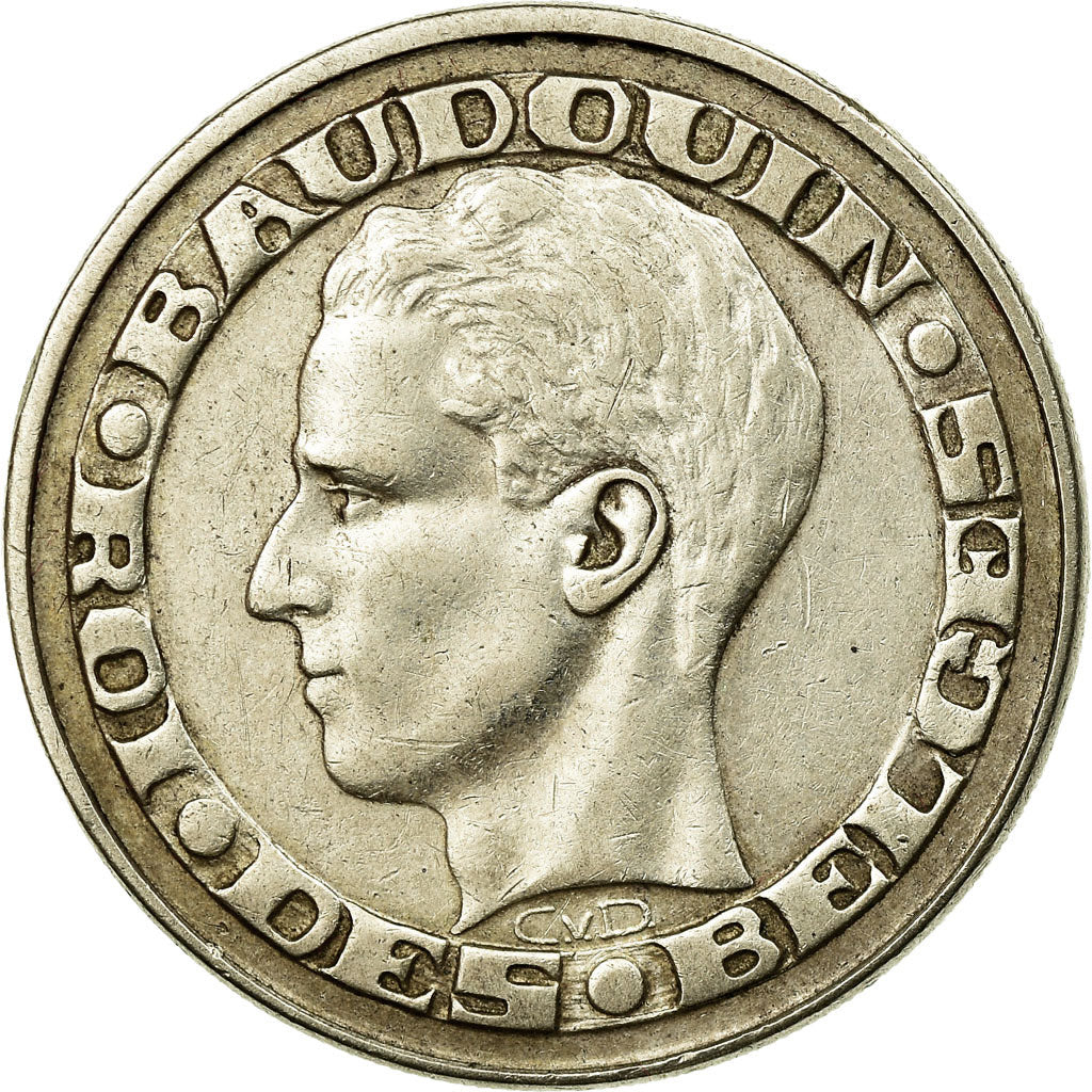 Coin, Belgium, Baudouin I, 50 Francs, 50 Frank, 1958, Brussels, AU(50-53)