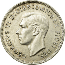 Moneta, Australia, George VI, Florin, 1951, Melbourne, BB+, Argento, KM:47