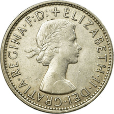 Coin, Australia, Elizabeth II, Florin, 1960, Melbourne, EF(40-45), Silver, KM:60