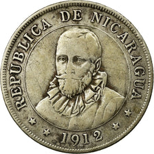 Monnaie, Nicaragua, 50 Centavos, 1912, Heaton, Birmingham, TB+, Argent, KM:15