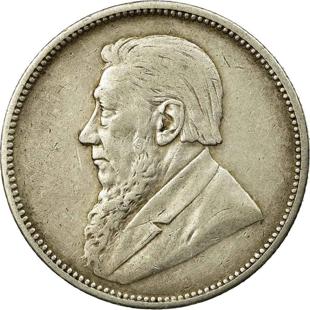 Moneta, Sudafrica, Kruger, 2 Shillings, 1897, MB+, Argento, KM:6