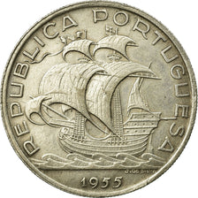 Monnaie, Portugal, 10 Escudos, 1955, SUP, Argent, KM:586