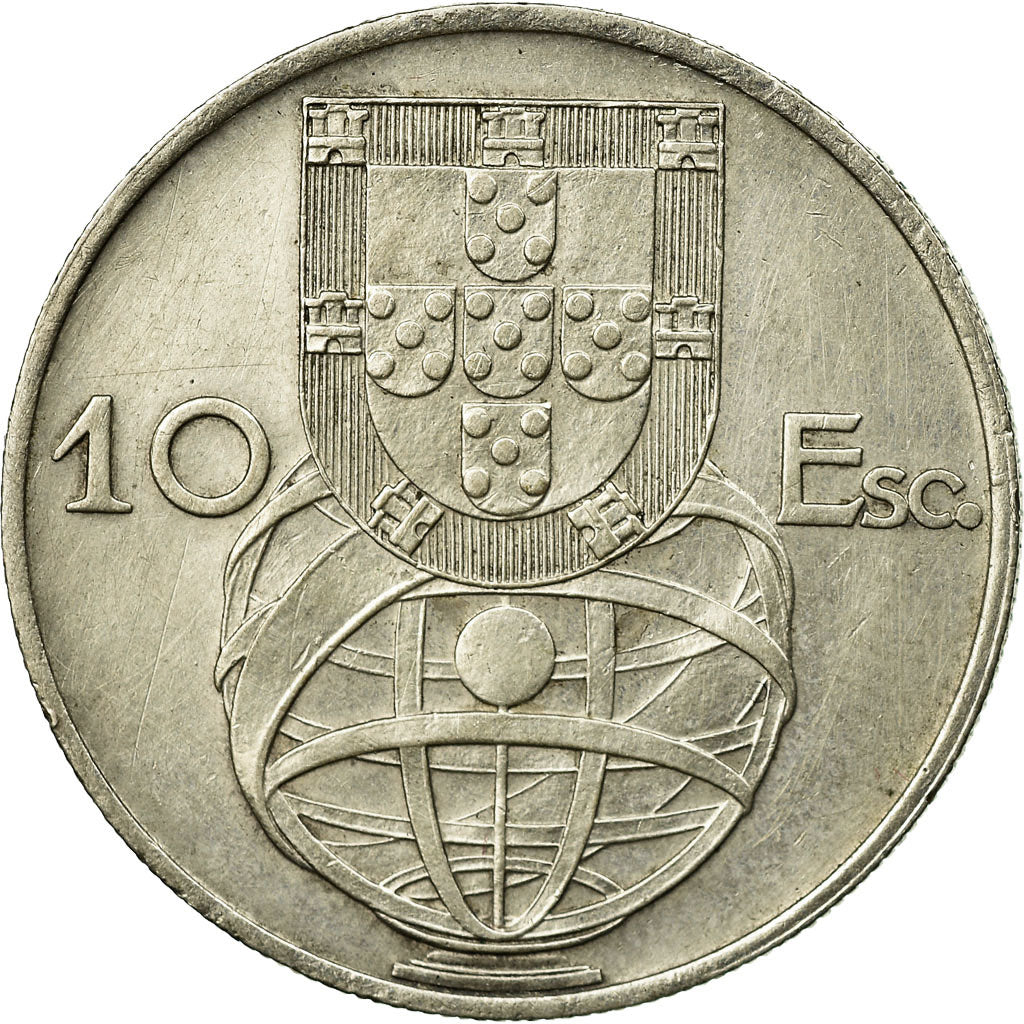Monnaie, Portugal, 10 Escudos, 1955, SUP, Argent, KM:586