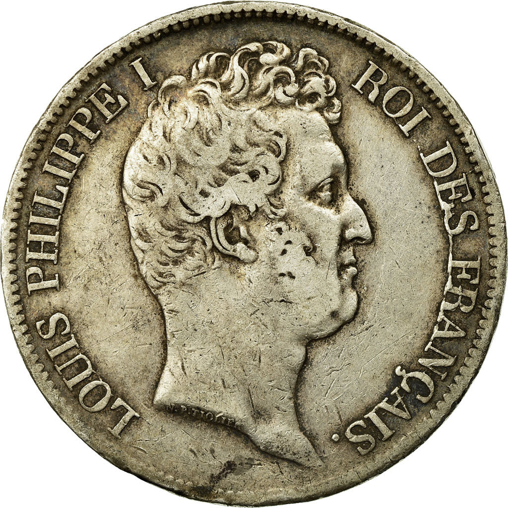Coin, France, Louis-Philippe, 5 Francs, 1831, Toulouse, VF(30-35), Silver