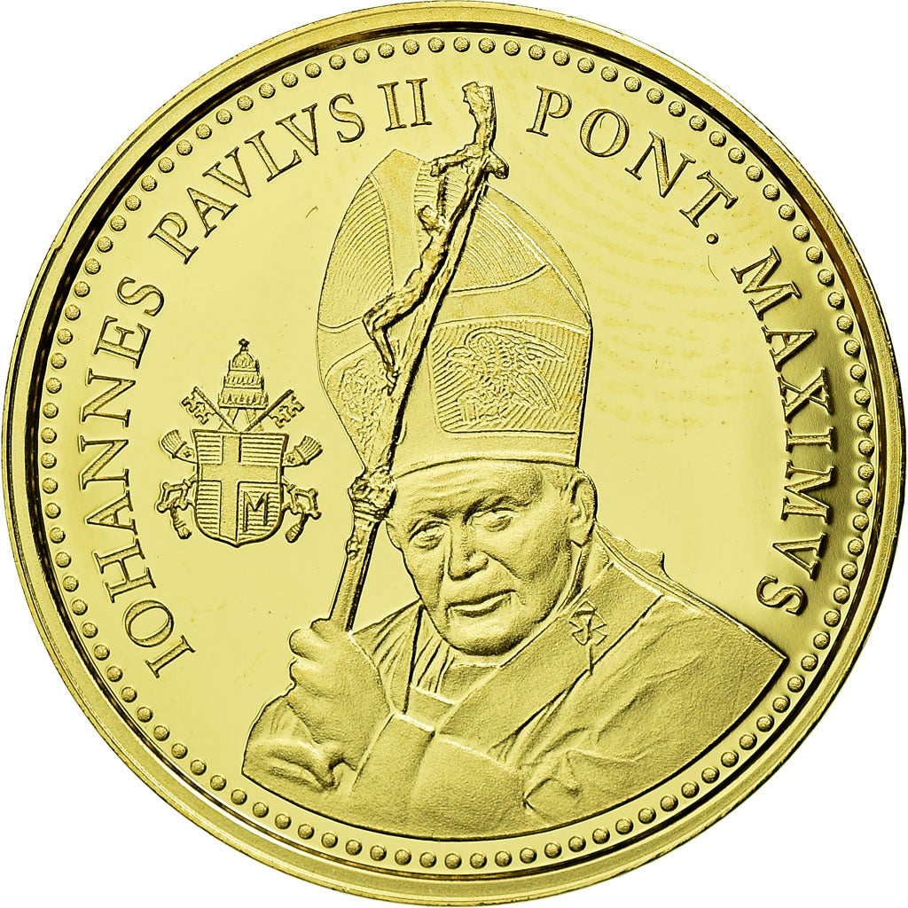 Francja, Medal, Jean-Paul II, Religie i wierzenia, 2011, MS(65-70), Złoto