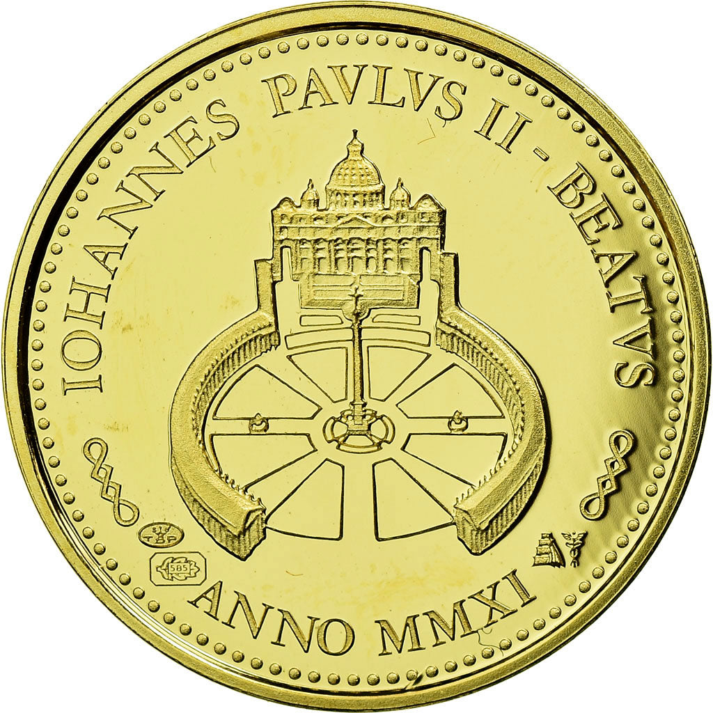 Francja, Medal, Jean-Paul II, Religie i wierzenia, 2011, MS(65-70), Złoto