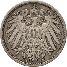 GERMANY - EMPIRE, Wilhelm II, 5 Pfennig, 1906, Muldenhütten, KM:11