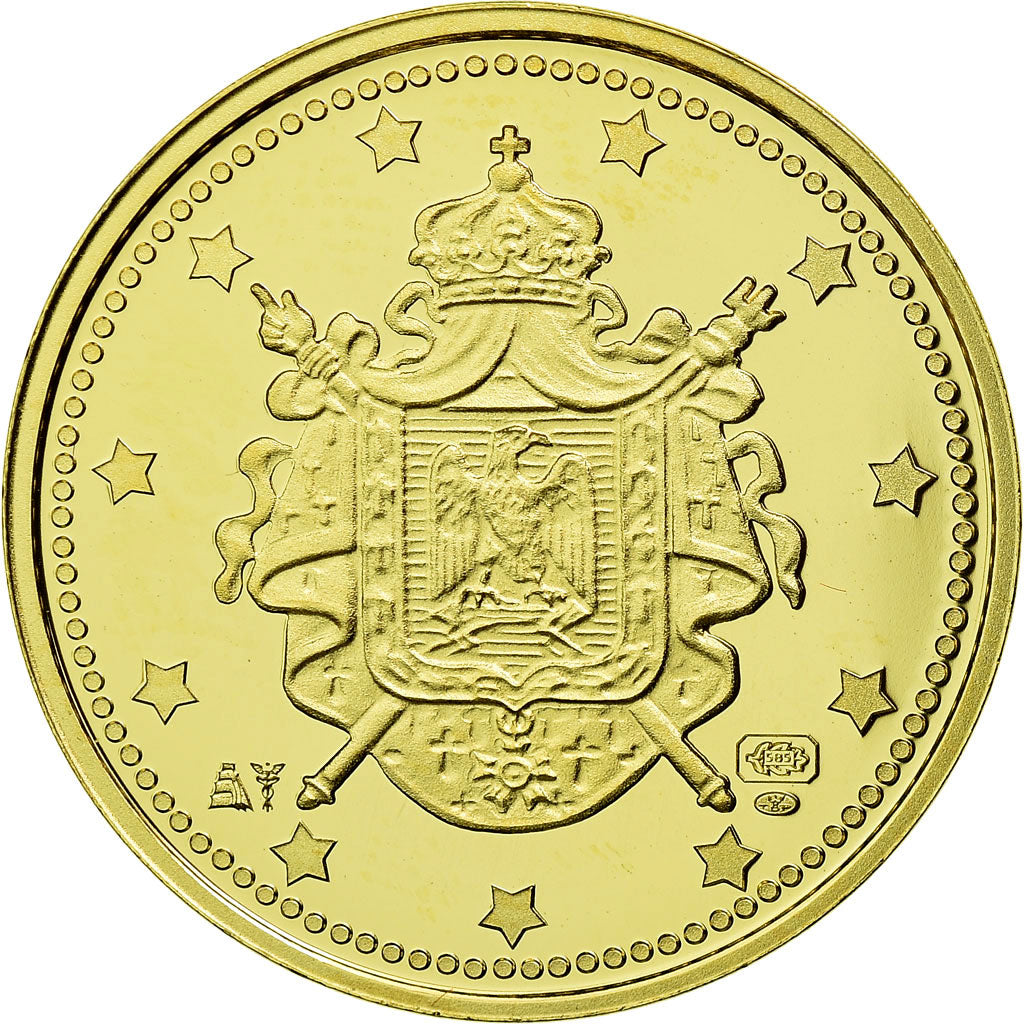 France, Medal, Napoléon Ier, History, MS(65-70), Gold