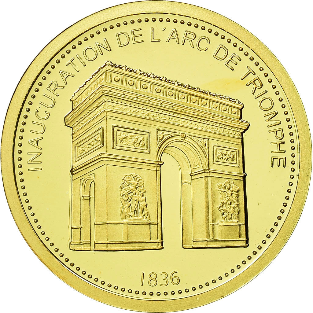France, Medal, Inauguration de l'Arc de Triomphe, History, MS(65-70), Gold