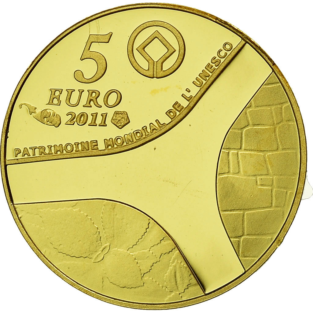 Francja, Château de Versailles, 5 Euro, 2011, Paris, MS(65-70), Złoto, KM:1810