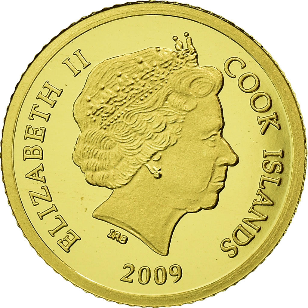 Coin, Cook Islands, Elizabeth II, 5 Dollars, 2009, Valcambi, MS(65-70), Gold