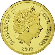 Coin, Cook Islands, Elizabeth II, 5 Dollars, 2009, Valcambi, MS(65-70), Gold