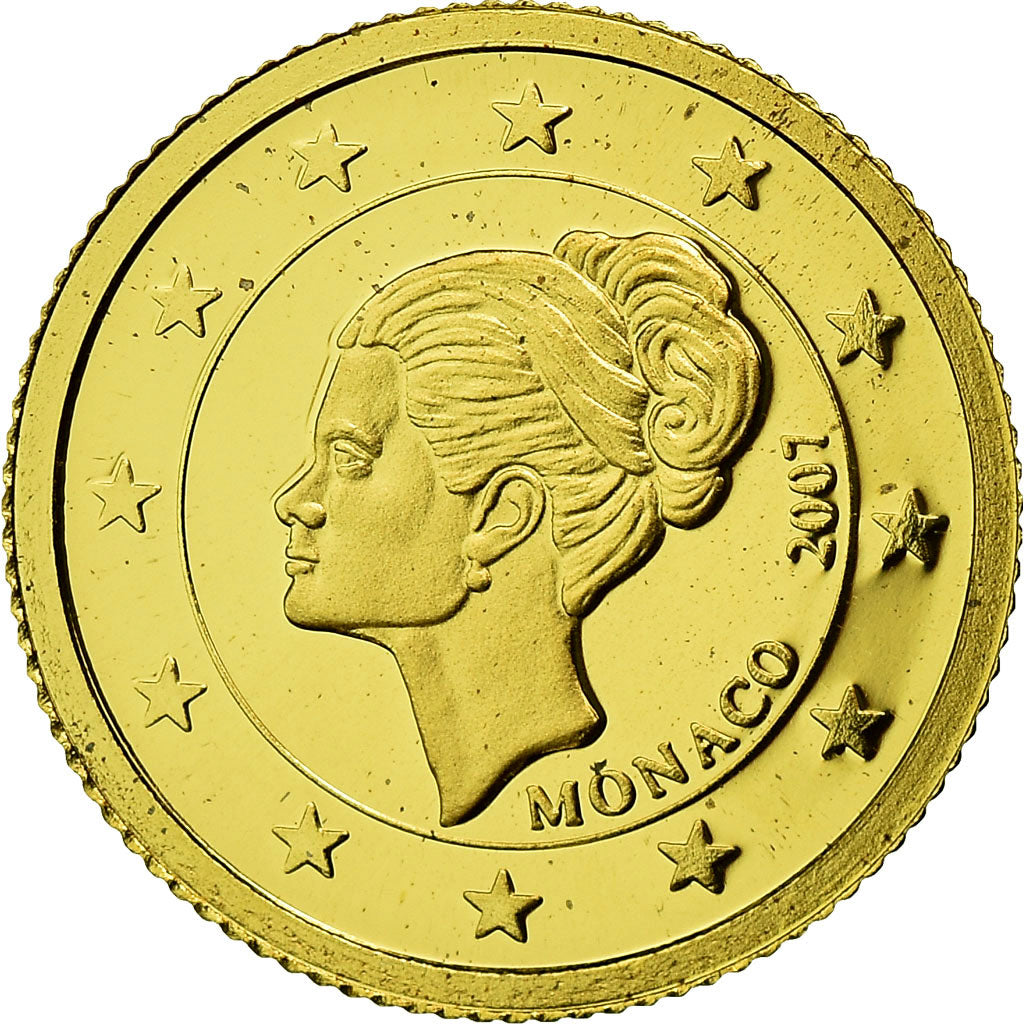 Coin, Cook Islands, Monaco, Grace Kelly, Dollar, 2007, MS(65-70), Gold