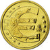 Francia, medaglia, 10 ans de l'Euro, 2009, FDC, Oro