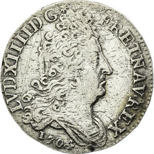Munten, Frankrijk, Louis XIV, 10 Sols aux insignes, 10 Sols-1/8 Ecu, 1704